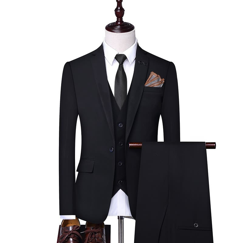 Men’s Elegant Suit for Weddings, Banquets, and Business Occasions
