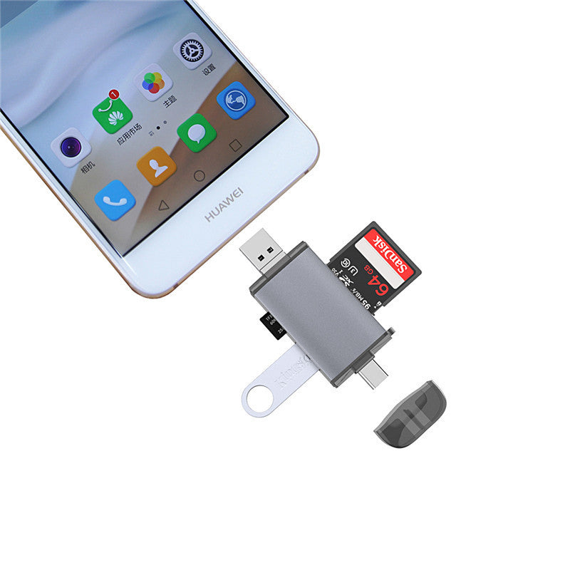 Multi-Function USB Card Reader for Computer & Mobile