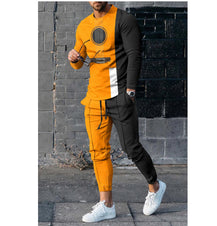 European & American Style Men’s Multi-Color Sports Suit