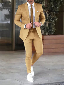 Men’s Fashion Two-Piece Slim-Fit Suit