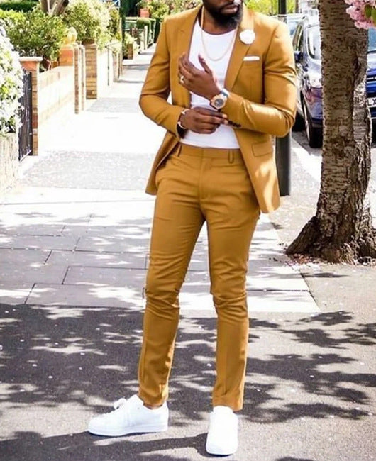 Stylish Two-Piece Digital Print Suit