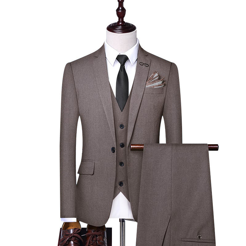 Men’s Elegant Suit for Weddings, Banquets, and Business Occasions