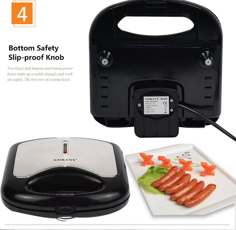 Hot Dog Sausage Roasting Frying Machine for Kitchen