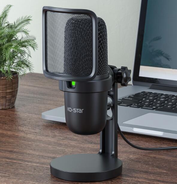 Professional USB Wired Microphone for Computer, Notebook, and Gaming