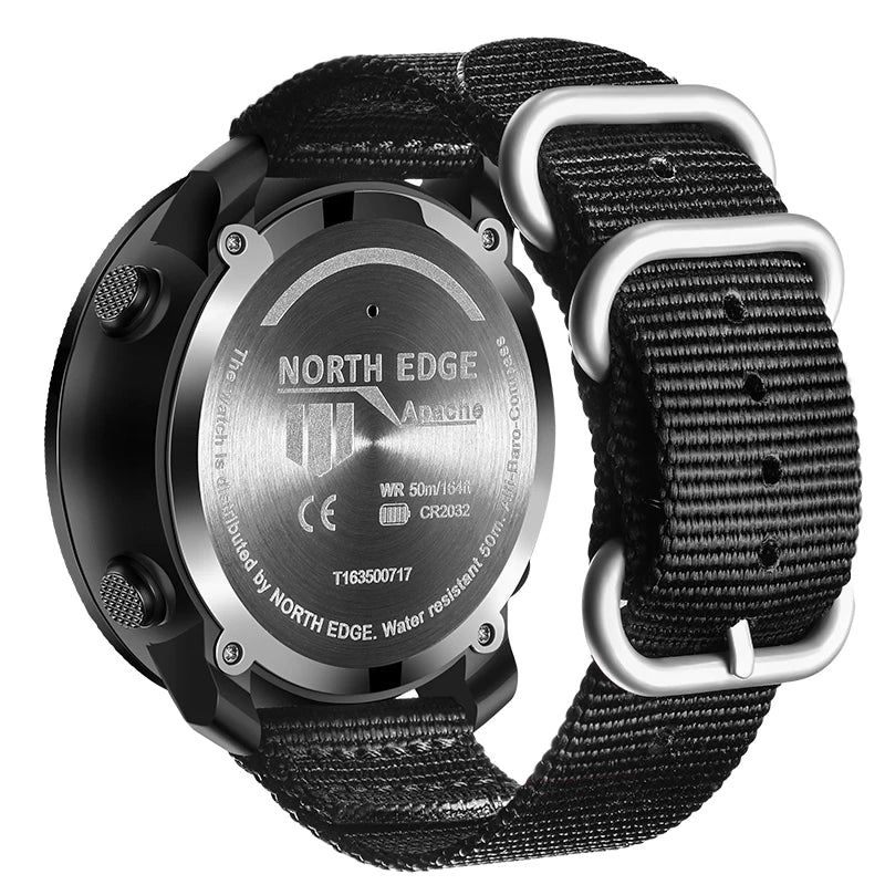 NORTH EDGE Men’s 50M Waterproof Military Watch
