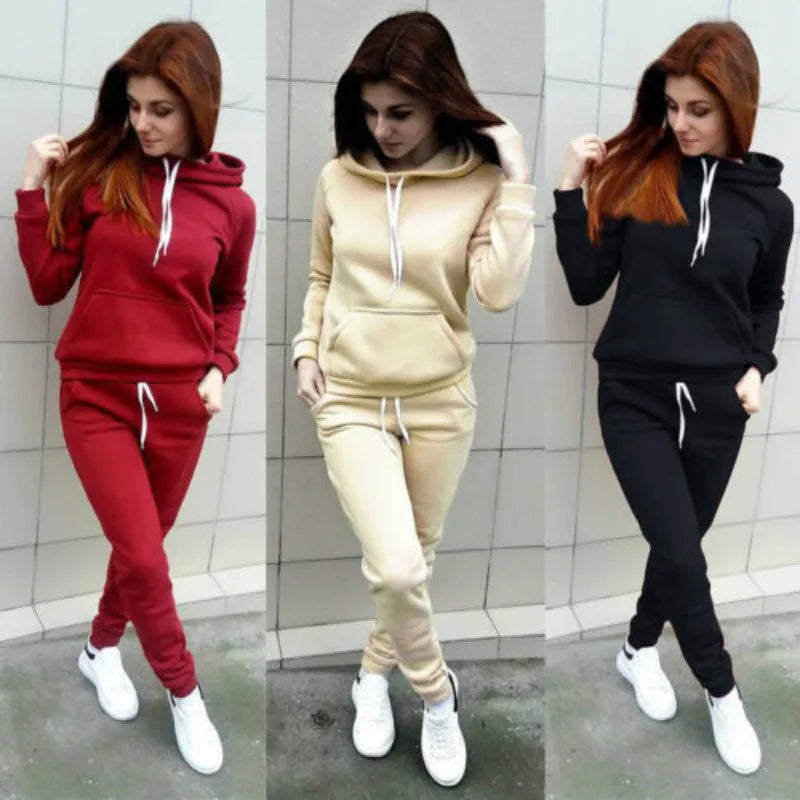 Streetwear 2 Piece Tracksuit for Women