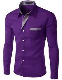 Men’s Fashion Camisa Long Sleeve Shirt