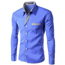 Men’s Fashion Camisa Long Sleeve Shirt