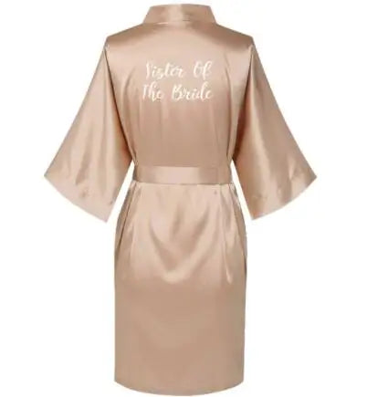 Women’s Elegant Rose Gold Bridal Party Robes