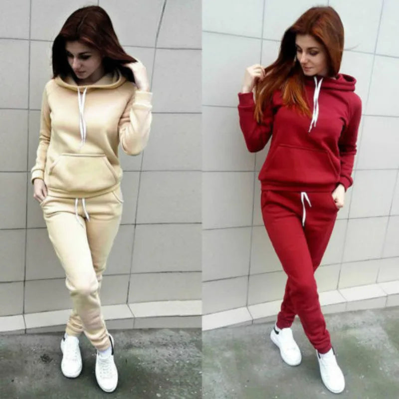 Streetwear 2 Piece Tracksuit for Women