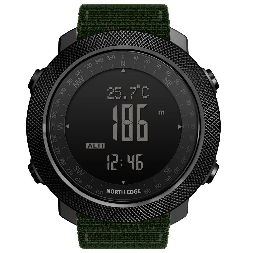 NORTH EDGE Men’s 50M Waterproof Military Watch