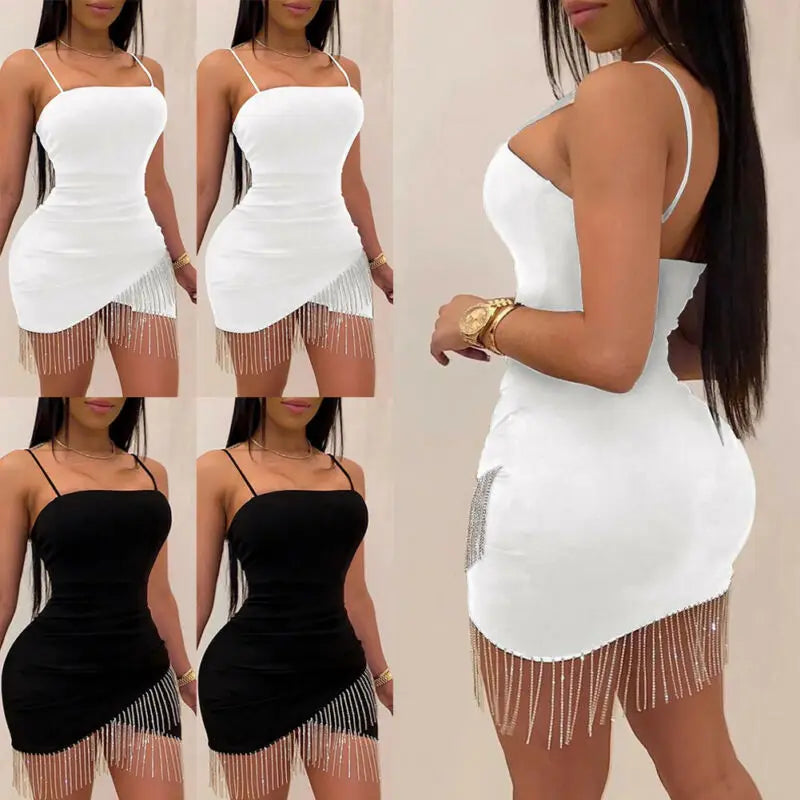 Women’s Elegant Sleeveless Mini Bodycon Dress