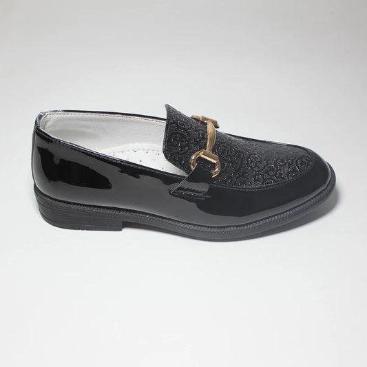 Kids' Black Patent Leather Dress Shoes