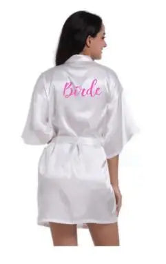 Women’s Elegant Rose Gold Bridal Party Robes