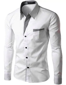 Men’s Fashion Camisa Long Sleeve Shirt