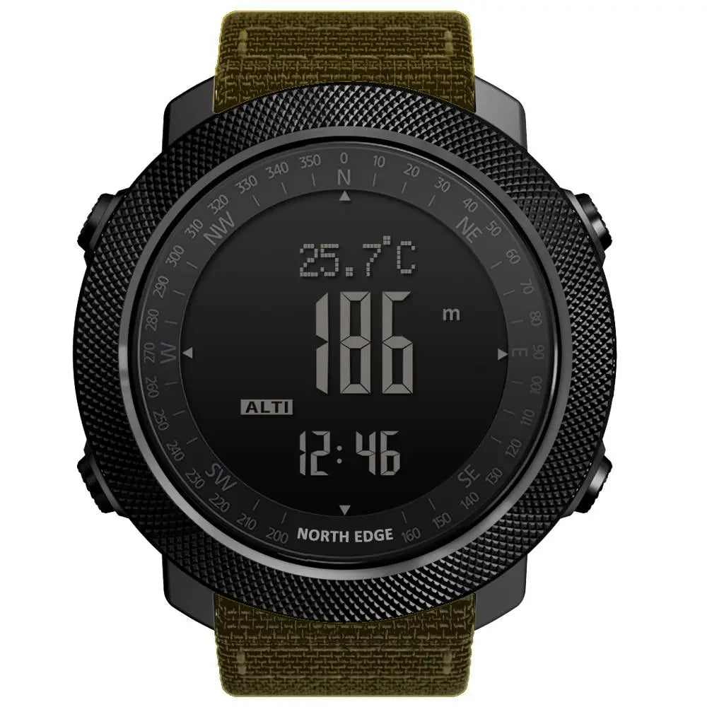NORTH EDGE Men’s 50M Waterproof Military Watch