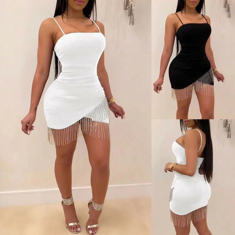 Women’s Elegant Sleeveless Mini Bodycon Dress