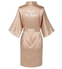 Women’s Elegant Rose Gold Bridal Party Robes