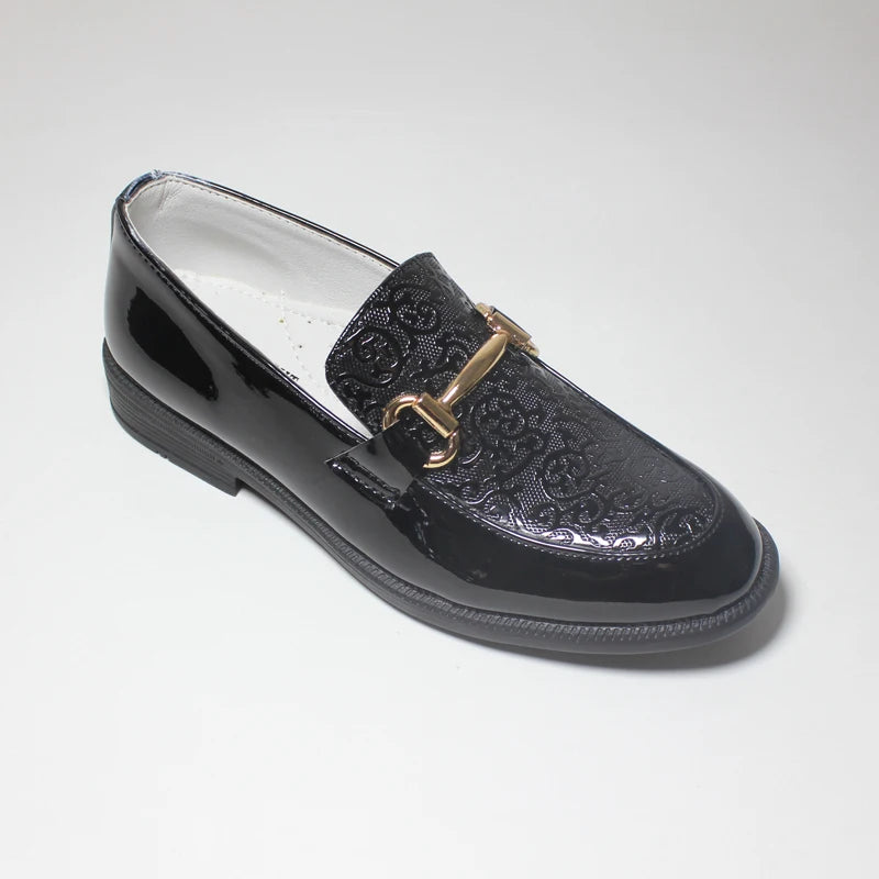 Kids' Black Patent Leather Dress Shoes