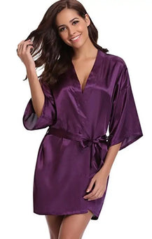 Women’s Elegant Silk Robe for for Weddings