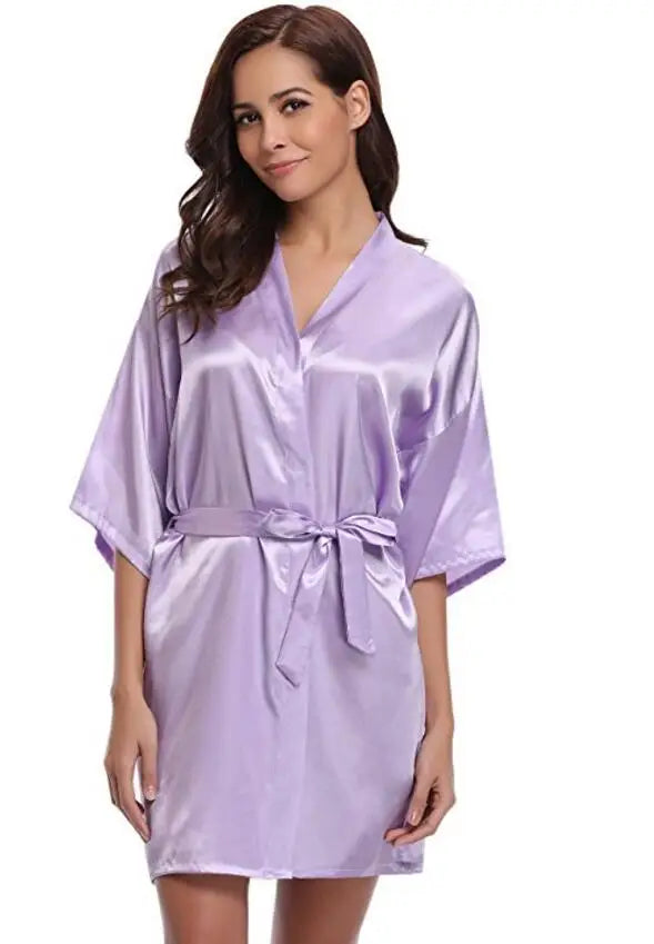 Women’s Elegant Silk Robe for for Weddings