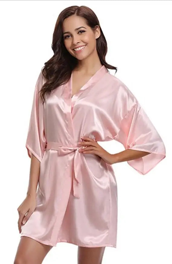 Women’s Elegant Silk Robe for for Weddings