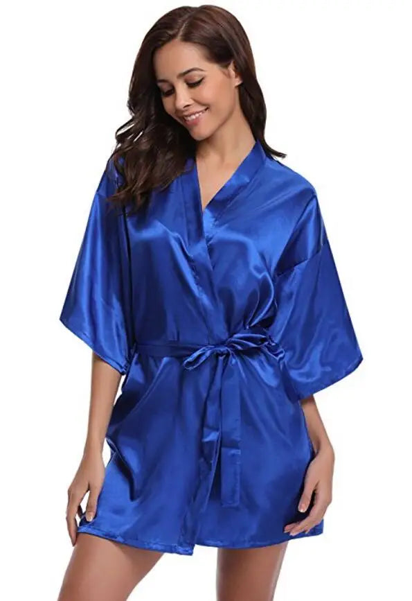 Women’s Elegant Silk Robe for for Weddings