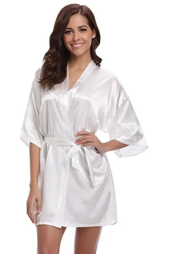 Women’s Elegant Silk Robe for for Weddings