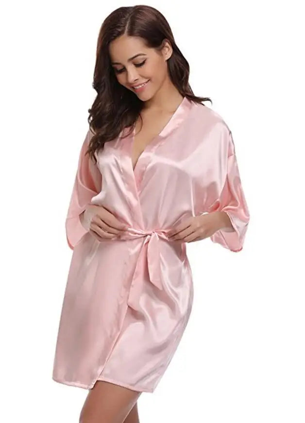 Women’s Elegant Silk Robe for for Weddings