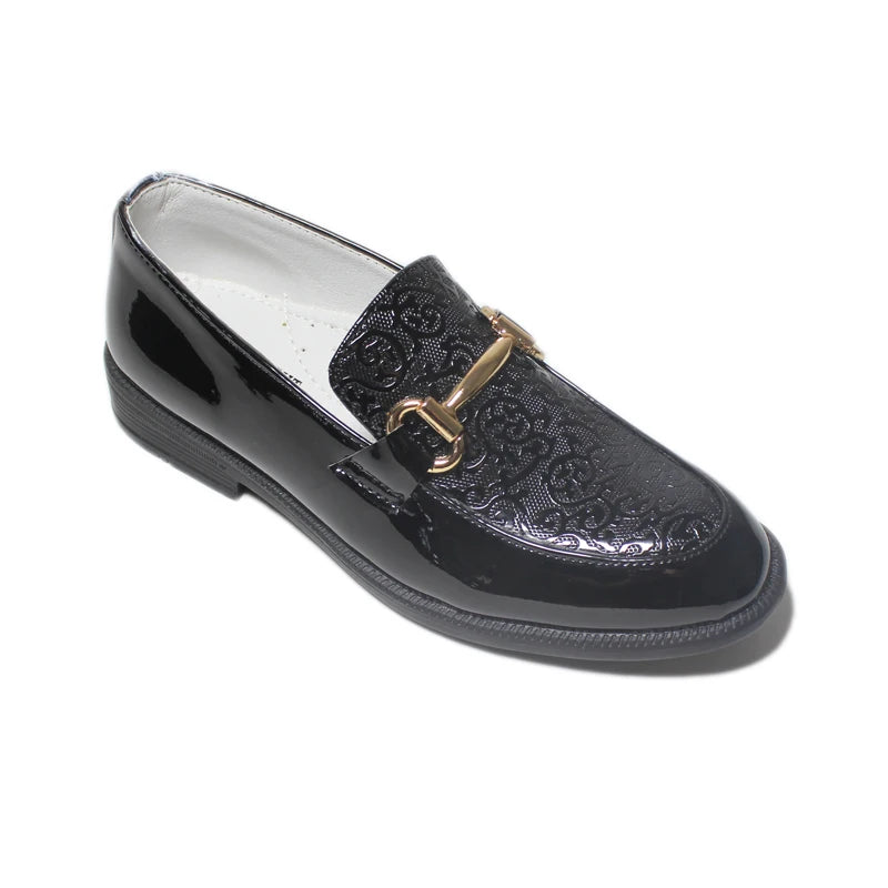 Kids' Black Patent Leather Dress Shoes