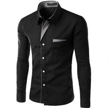 Men’s Fashion Camisa Long Sleeve Shirt