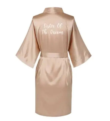 Women’s Elegant Rose Gold Bridal Party Robes