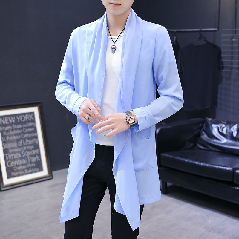 Men’s Long Mid-Length Trench Coat