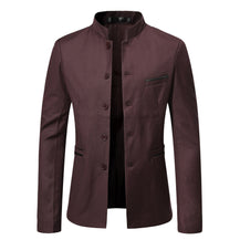 Men’s Stand Collar Slim-Fit Jacket