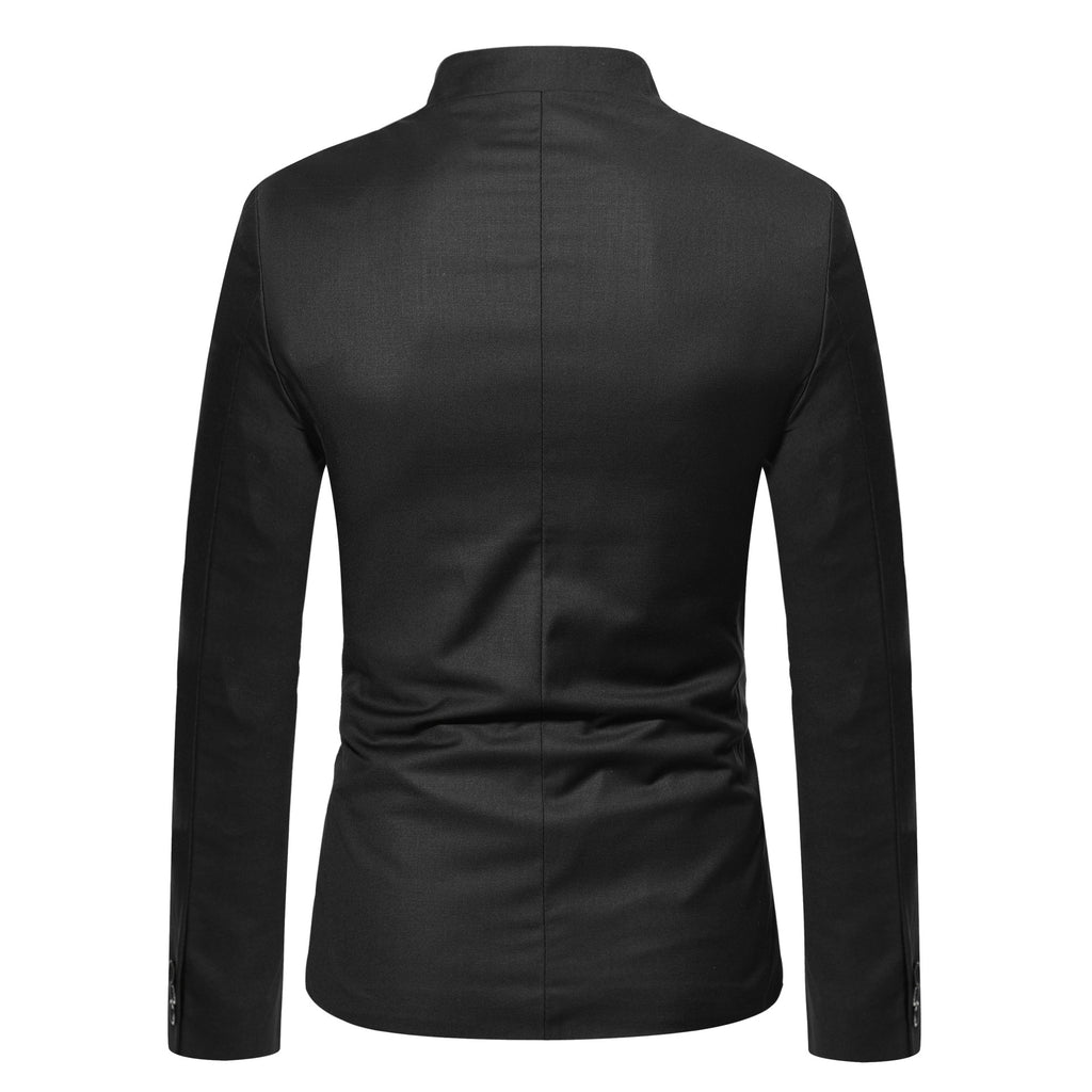 Men’s Stand Collar Slim-Fit Jacket