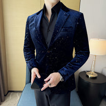 Men’s South Style Korea Bronzing Stage Suit