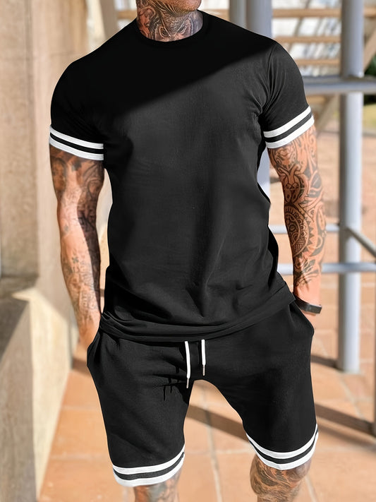 Men’s Daily Wear Short-sleeved Two-Piece Set