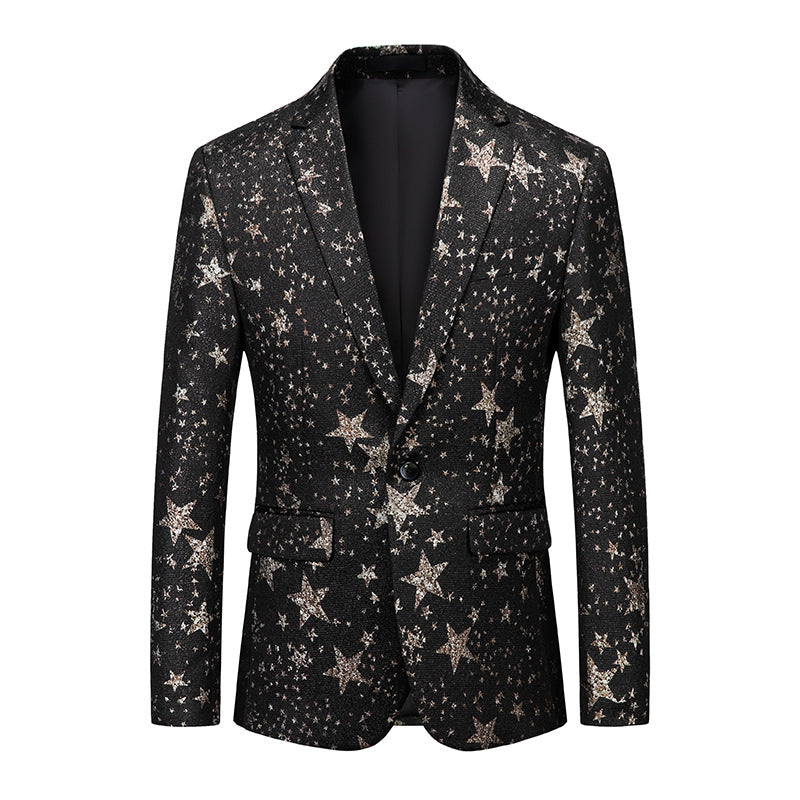 African National Style Men’s Printed Suit