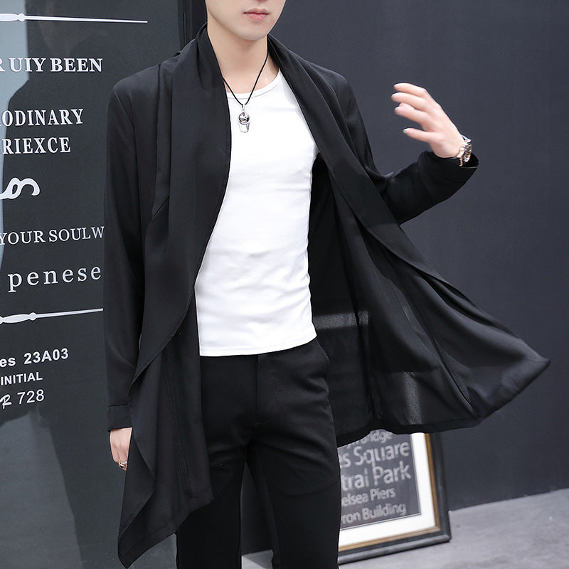 Men’s Long Mid-Length Trench Coat