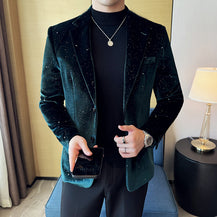 Men’s South Style Korea Bronzing Stage Suit