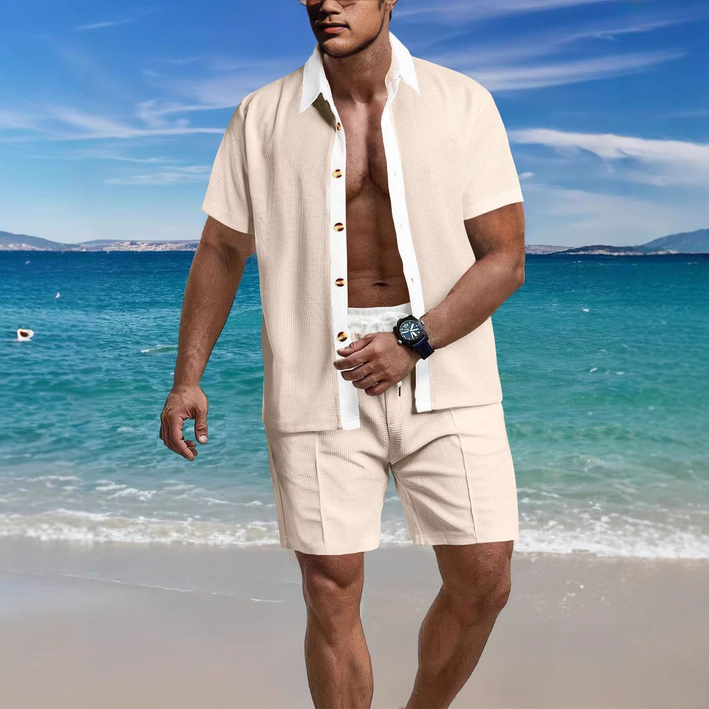 Men’s Summer Vacation Shirt & Shorts Set