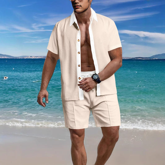 Men’s Summer Vacation Shirt & Shorts Set