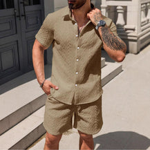 Men’s Lightweight Summer Shirt and Shorts Set