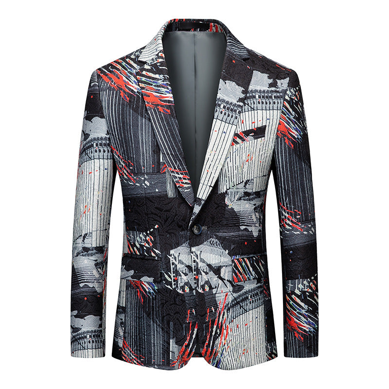 African National Style Men’s Printed Suit