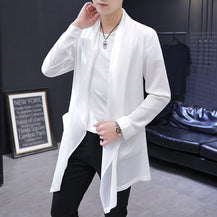 Men’s Long Mid-Length Trench Coat