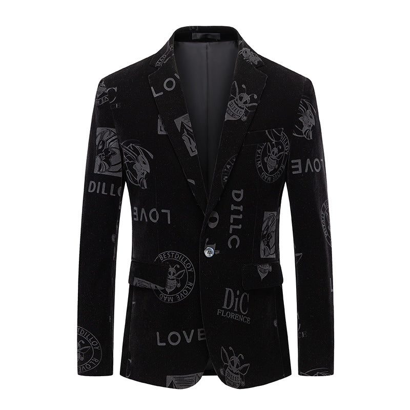 African National Style Men’s Printed Suit