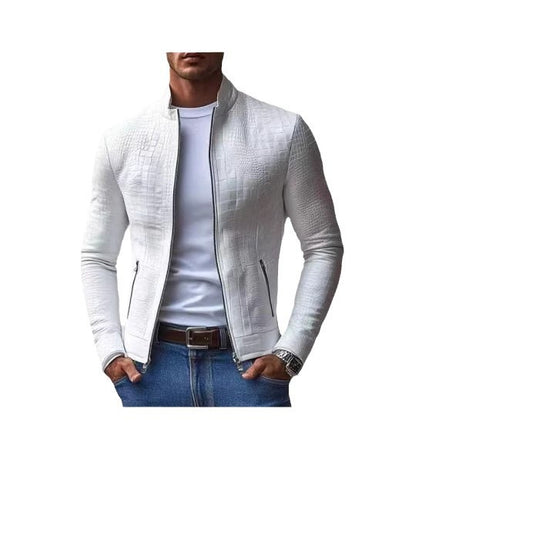 Men’s Business Casual Stand-Collar Jacket