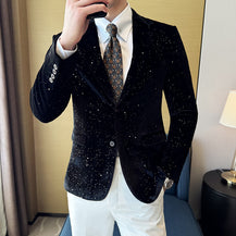 Men’s South Style Korea Bronzing Stage Suit