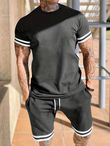 Men’s Daily Wear Short-sleeved Two-Piece Set