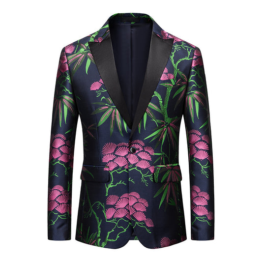 African National Style Men’s Printed Suit